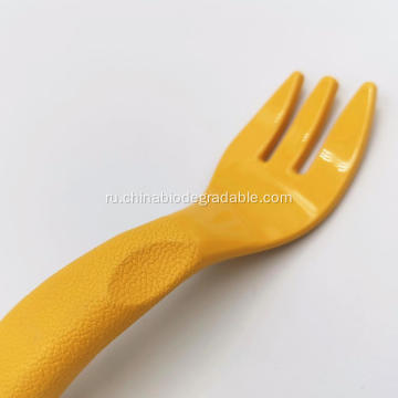 Компостируемые прочные самообучающиеся матовые ручки Baby Fork